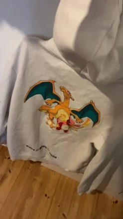 Pokemon hoodie, print on the back