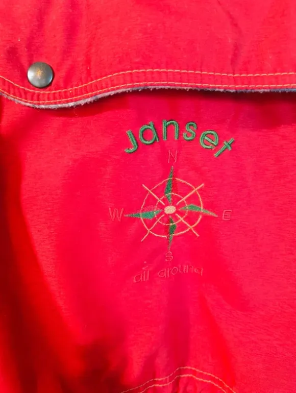 Punainen Vintage anorakki