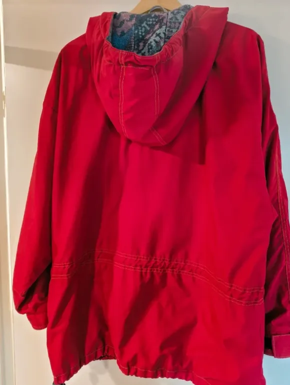 Punainen Vintage anorakki