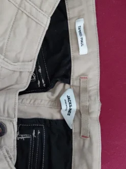 Reisitaskuhousut, 32/36 vaalea beige