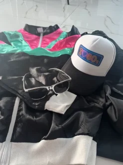 Retro dres xl zestaw czapka okulary in post