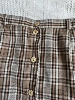 Ruudullinen maxi hame