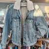 Sherpa denim winter jacket