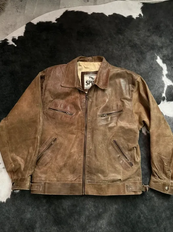 Spirit aristomann vintage nahkatakki