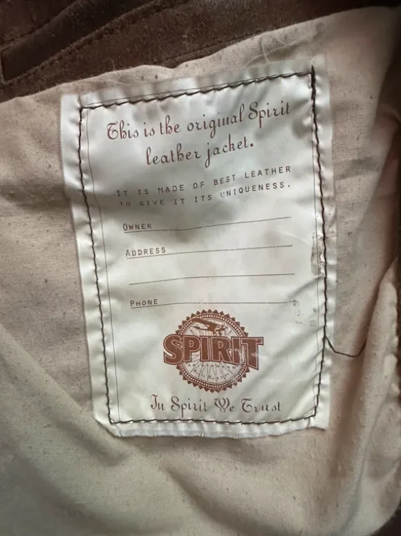 Spirit aristomann vintage nahkatakki