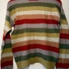 striped alpaca wool blend turtleneck sweater