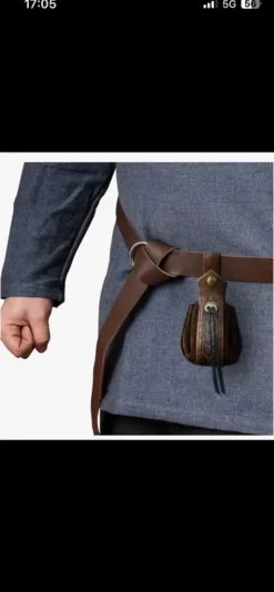 Torebka sakwa wikinga , średniowieczna Czarna