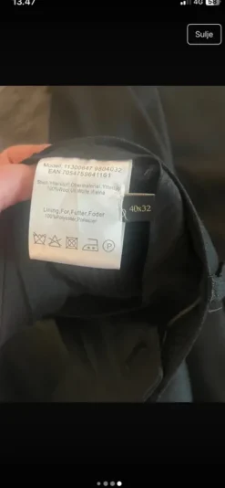 Tummanharmaa puku 56