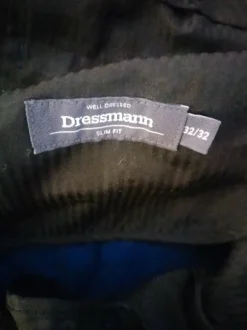 Tummansininen puku (takki+housut)