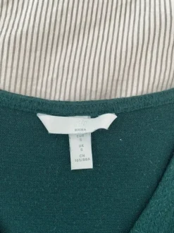 Tummanvihreä imetysmekko 36