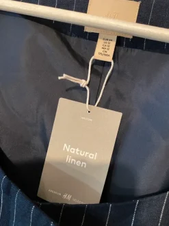 Tyylikäs H&M laivastonsininen pellavajakku koko 44, uusi