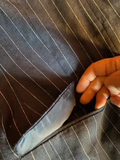 Tyylikäs H&M laivastonsininen pellavajakku koko 44, uusi