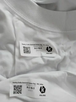 Valkoisia unisex t-paitoja 2kpl