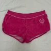 Velour mini shorts
