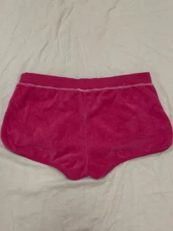 Velour mini shorts