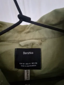 Vihreä lyhyt puuvilla takki