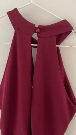 Viininpunainen haalari