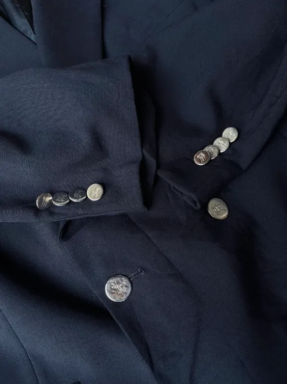 Vintage Double Breasted Wool Blazer Burberry’s