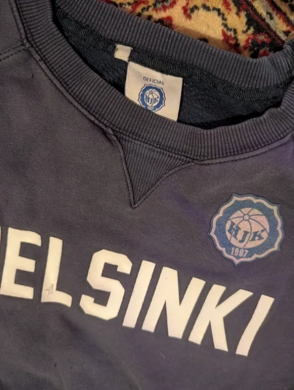Vintage retro jalkapallo futus football shrit helsinki hjk 90s 2000s