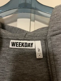 Weekday zip hoodie (grey)