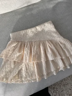 White mini skirt