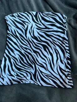 Zebra print tube top